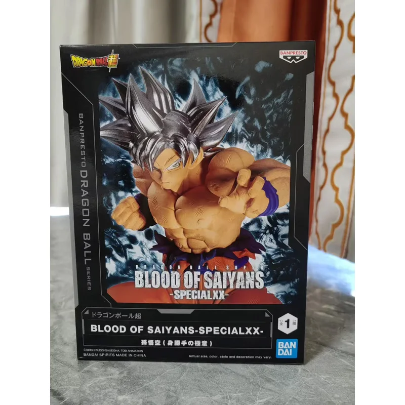 العلامة التجارية الأصلية الجديدة بانداي بانبريستو لعبة دراغون بول سوبر الدم من سايان سون جوكو أنيمي عمل أرقام لعبة مجسمة جمع هدية