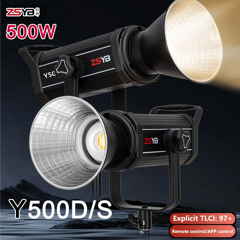 ZSYB Y500S Y500D 500W LED Video Light Photography Light ELinks APP Control Studio Photo Lamp Dual Color Camera Light for Youtube