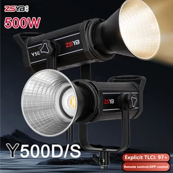 ZSYB Y500S Y500D 500W światło LED do kamery oświetlenie fotograficzne ELinks kontrola aplikacji Studio lampa fotograficzna podwójny kolor światło do kamery dla Youtube