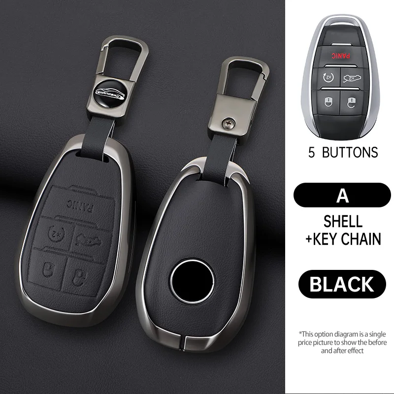 3/5 Knoppen Autosleutel Case Cover Shell Fob, Fit Voor Alfa Romeo Stelvio Giulia 2017 2018 2019, auto Accessoires