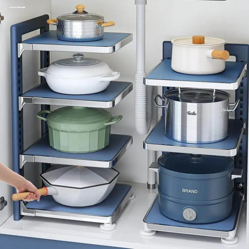 Etagere-de-rangement-universelle-pour-casseroles-de-cuisine-organisateur-de-meuble-d'evier-multi-niveaux-en-metal-style-nordique-ustensiles-de-cuisine-polyvalents-h