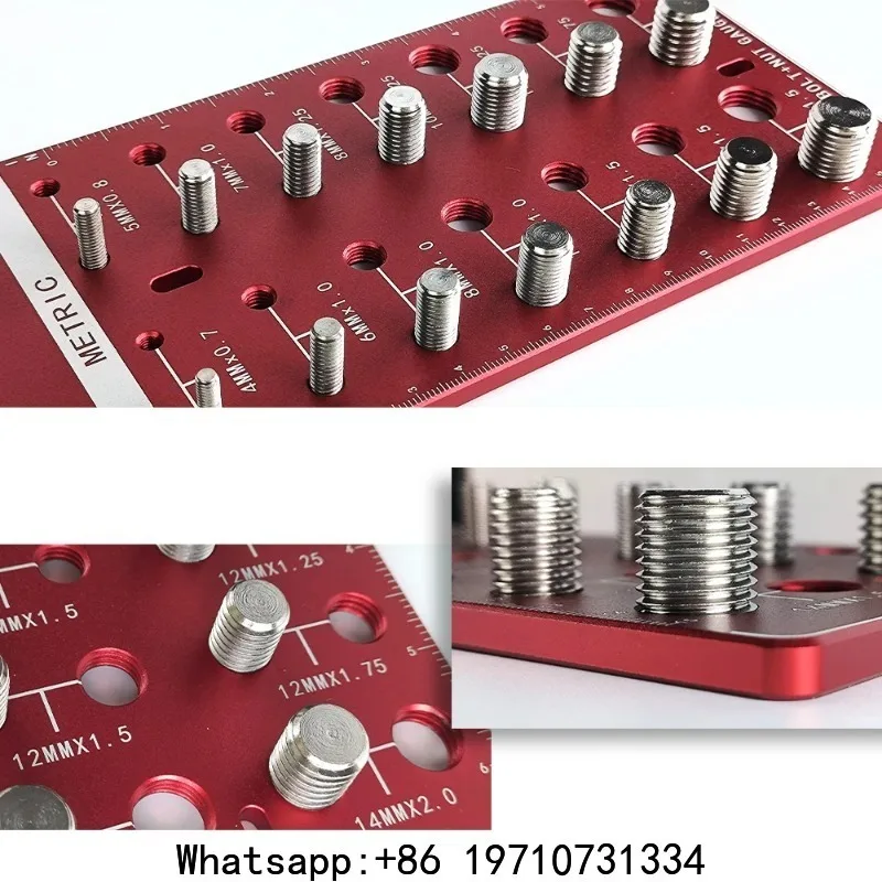 Allsome Thread Checker & Nut Bolt Gauge – Bolt Size Thread Identifier