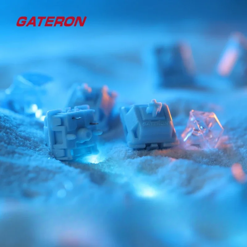 Gateron Switch Sea Salt Milk Shake Axis Custom POM Material 48GF Mahjong Sound Linear Tactile Contact Antioxidant Alloy Contacts