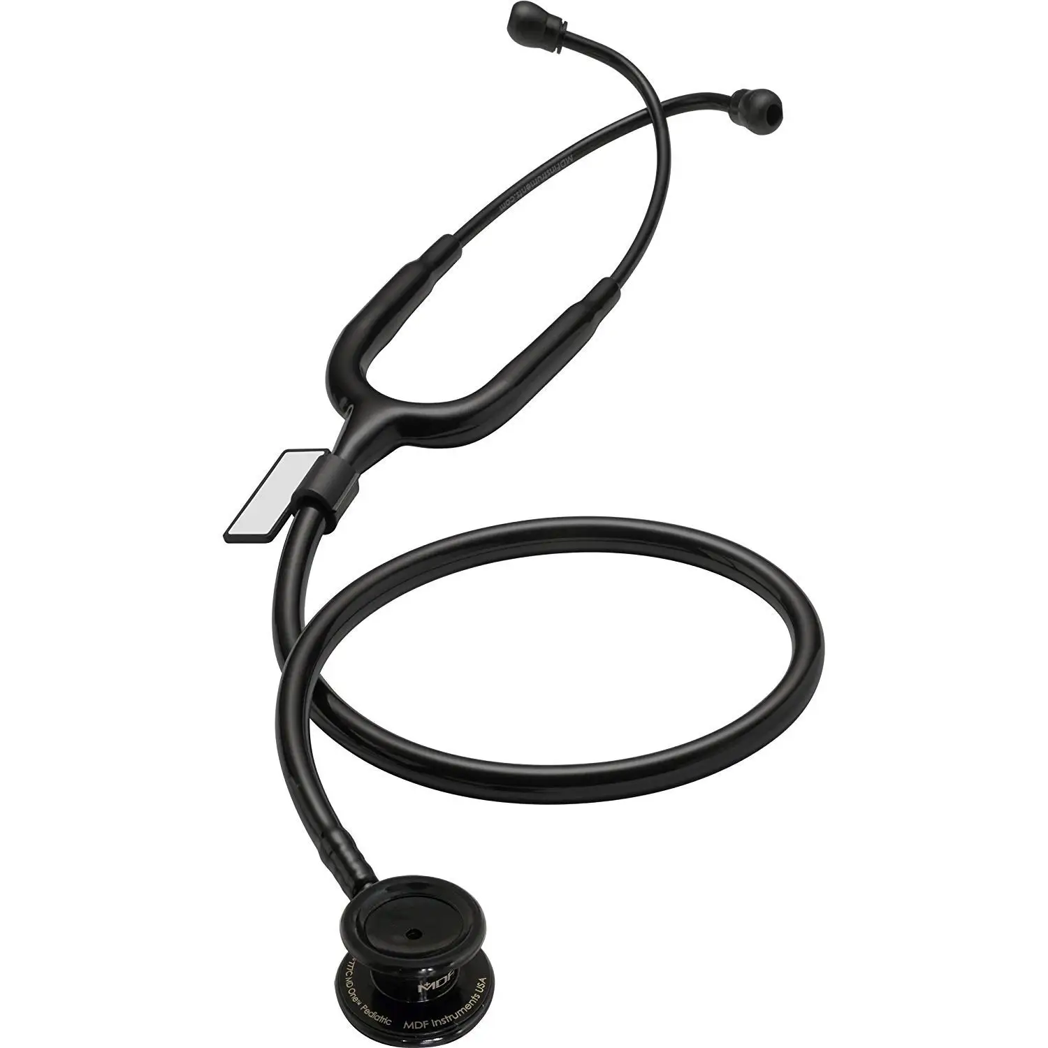 

Premium Dual Head Pediatric Stethoscope in All Black - Stainless Steel for Accurate Heart and Lung Sounds