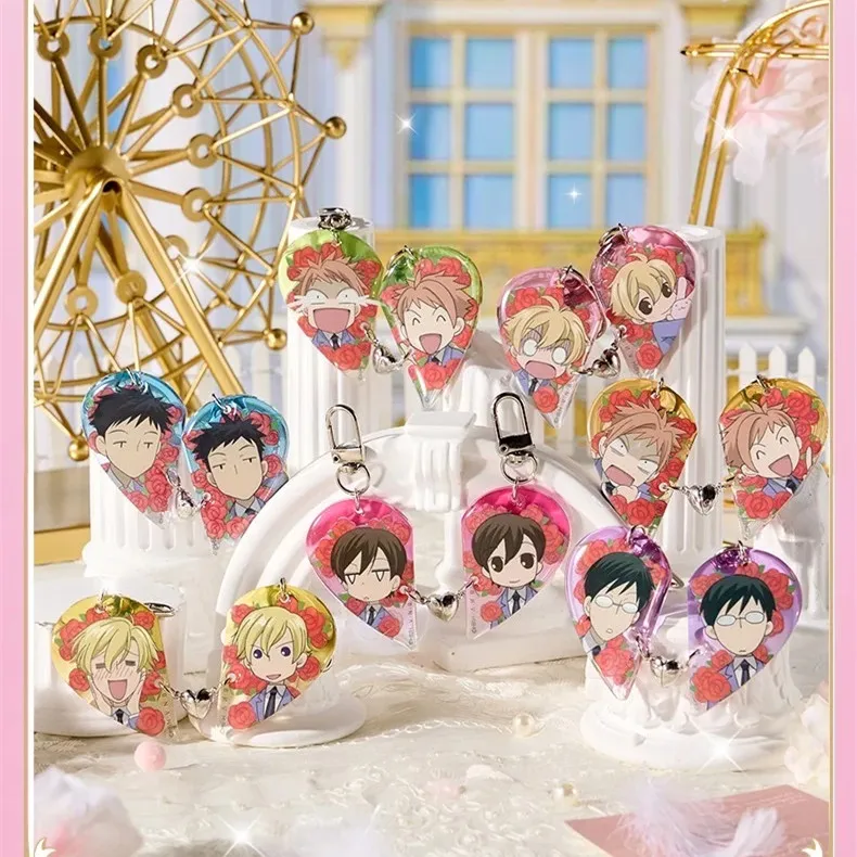 LLavero de Anime para mujer Oran High School Host Club llavero acrílico hombre Haruhi Fujioka colgante ornamento accesorios regalo para Amiga