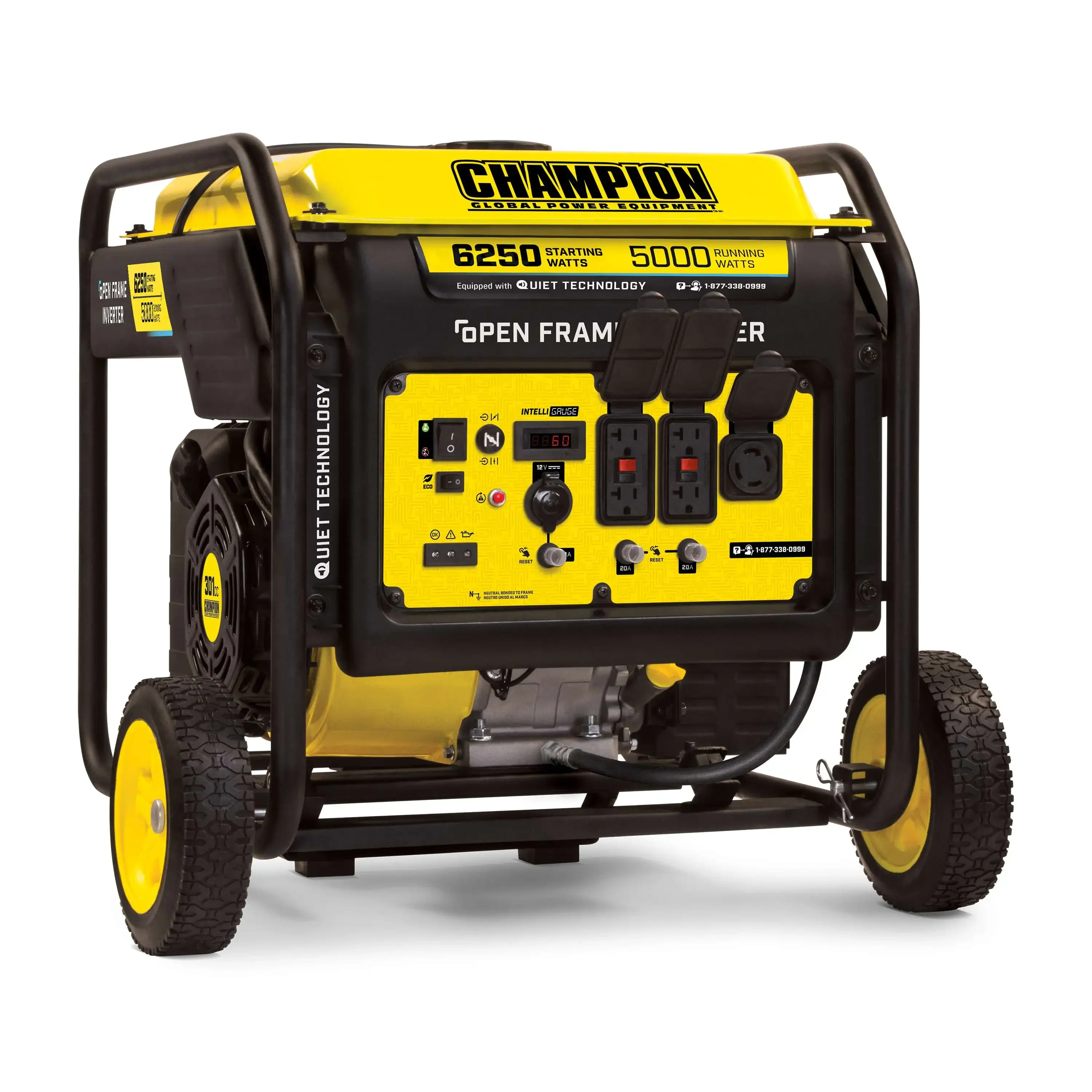 Open Frame Electric Mini Gasoline Portable Inverter Generator Champion 5000 Watt Small Generator