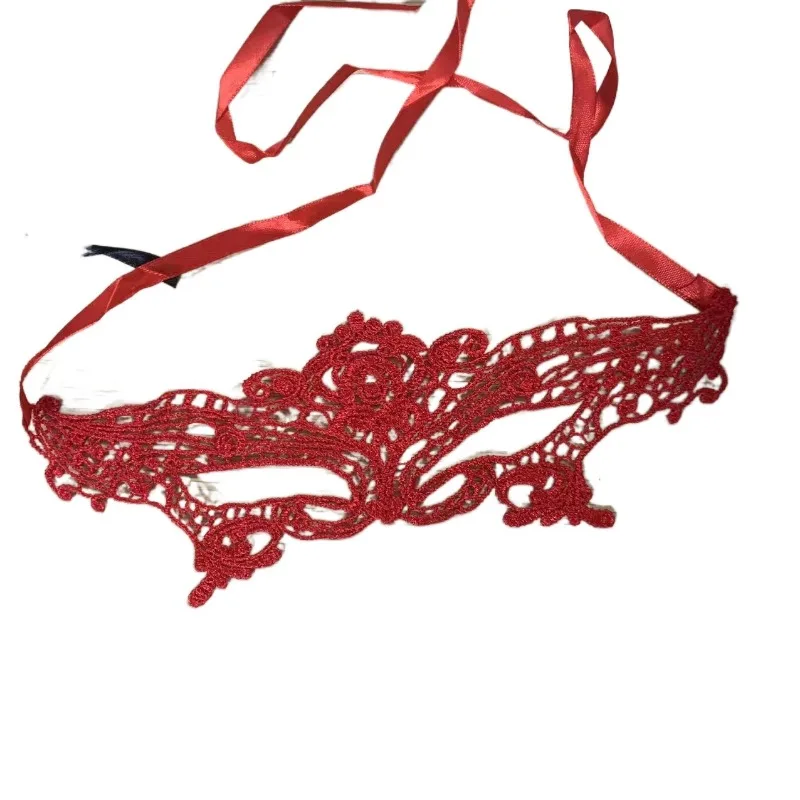 Mode Masken Sexy Schwarz Spitze Königin Hohl Maske Frauen Maskerade Cosplay Augenmaske Dessous Halloween Zubehör Gothic Fetisch