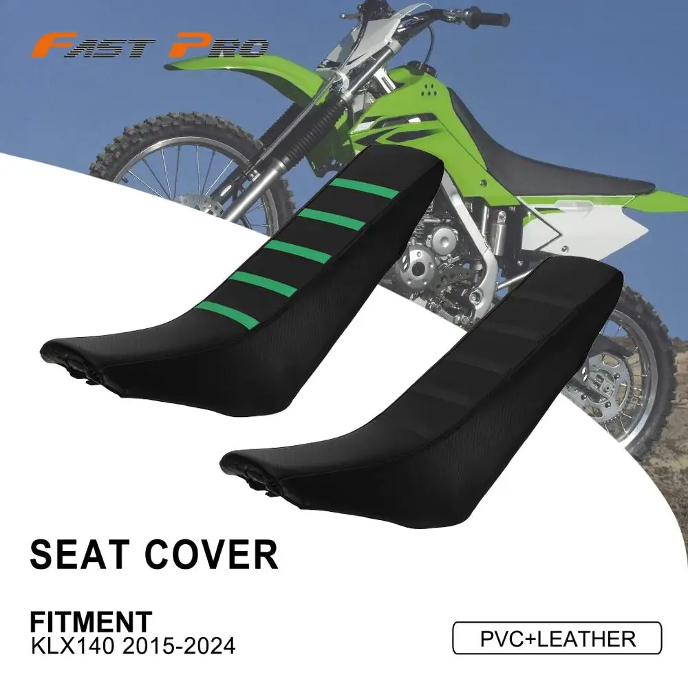 PVC Seat Cushion Cover Lining Waterproof Non-slip Design Motorcycle Accessories For KAWASAKI KLX140 KLX 140 2015-2024 Dirt Bike