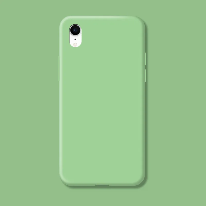 Original hülle für iPhone XR X R stoß feste TPU flüssige Silikons chutz Telefon Rückseite für iPhone XR Hülle – Detail 10