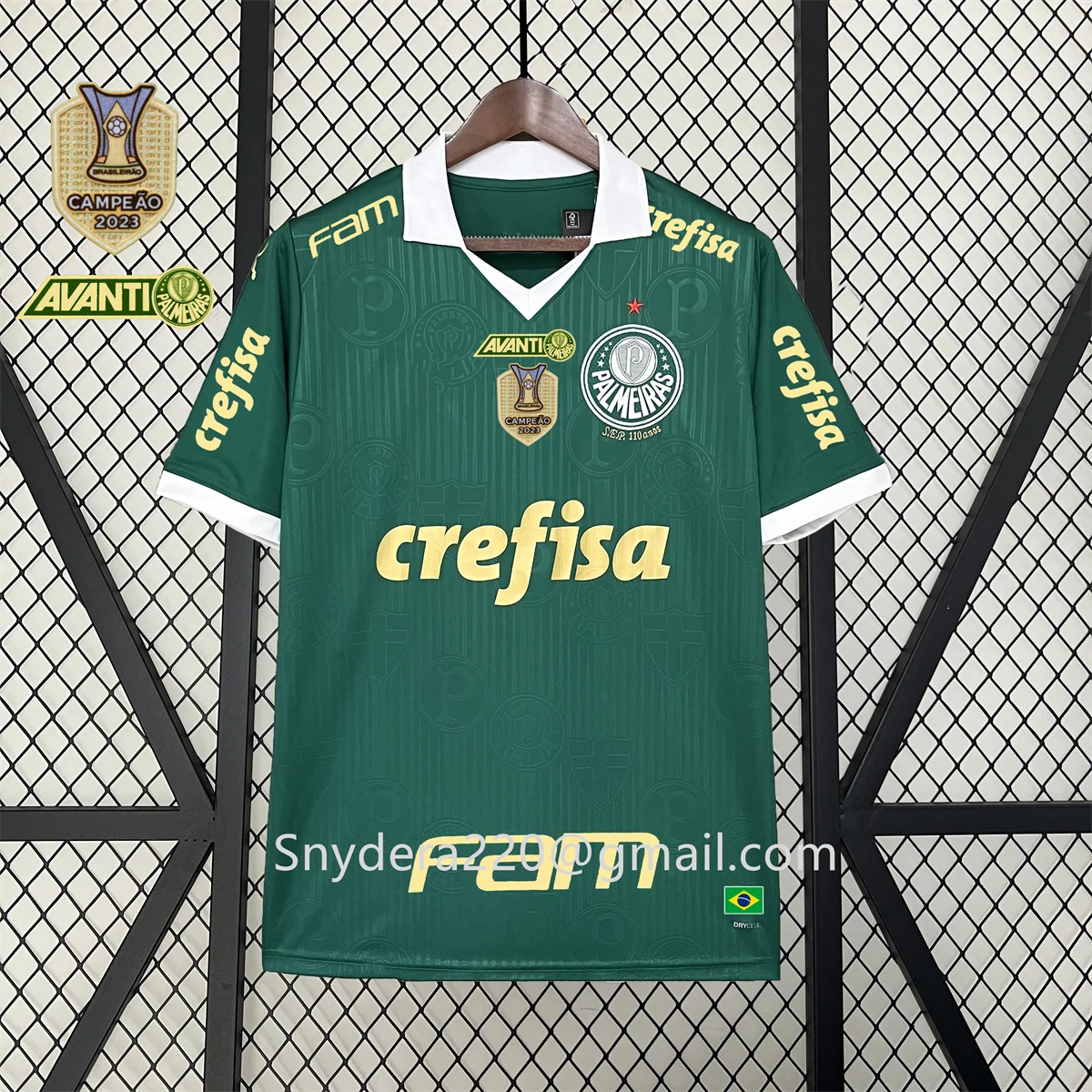 2024/25 Men's Palmeiras Home Green Quick Drying Clothing Training Campeão 2023 Futbol Shirt S-4XL