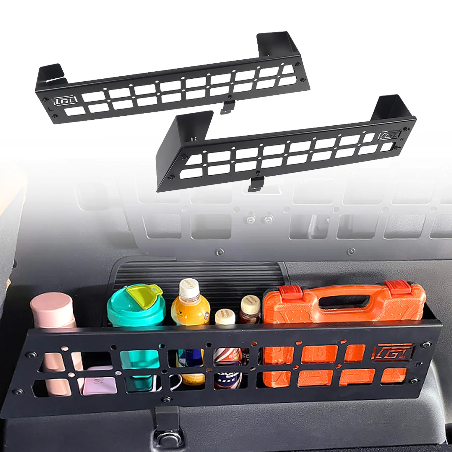 

CGZ For Haval H5 2023 2024 Modular Storage Panel Rear Trunk Side Storage Box Cargo Organizer Frame Tray 1 Set