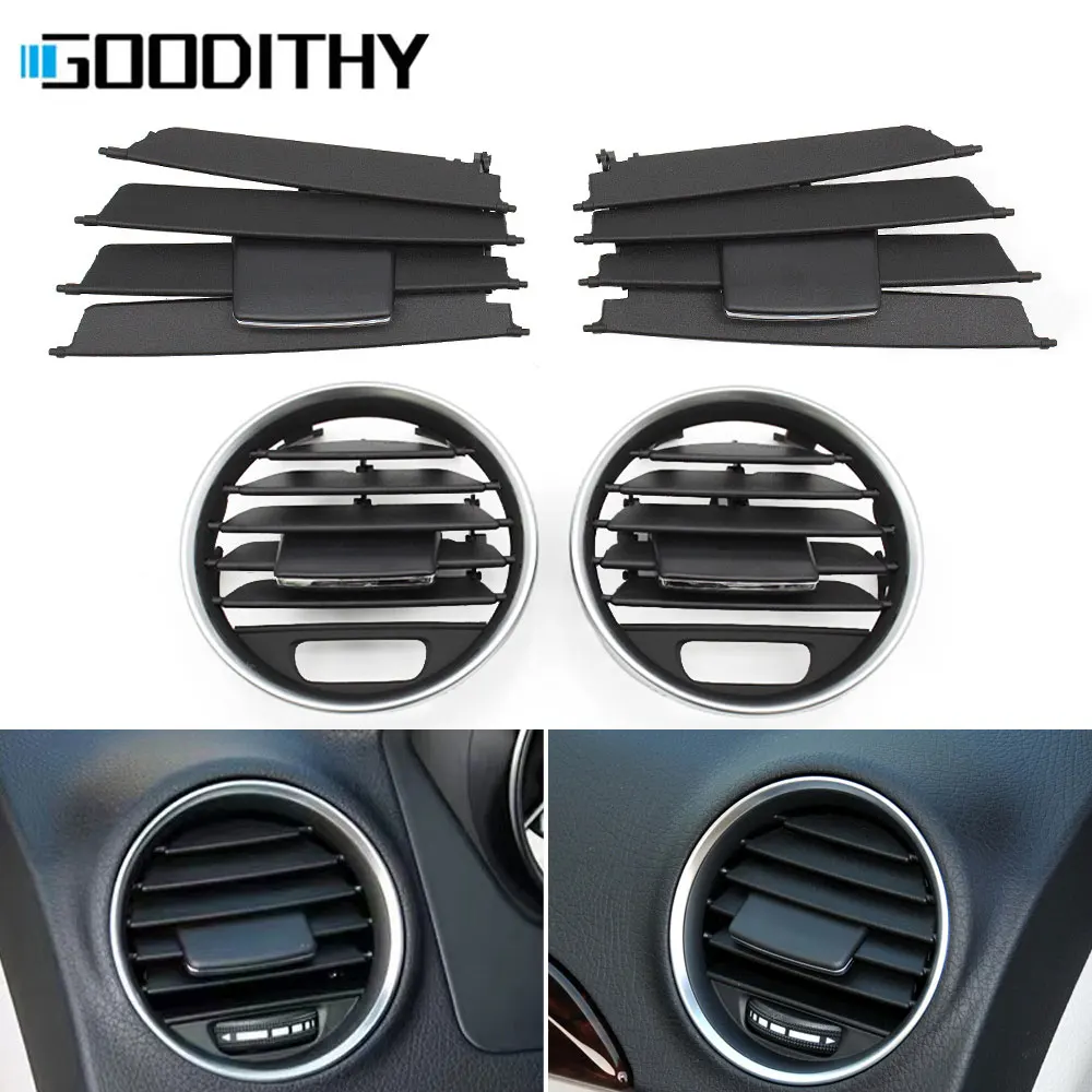 W204 Left Right Center AC Air Vent Grille Cover Repair Kit For Benz C Class LCI C180 C200 C220 C230 C260 C300 C350 2011-2014