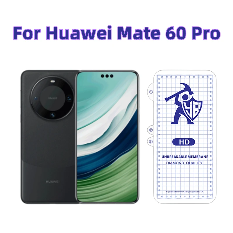 

4pcs HD Hydrogel Film For Huawei Mate 60 Pro Screen Protector For Huawei Mate 60 Pro Clear Protective Film
