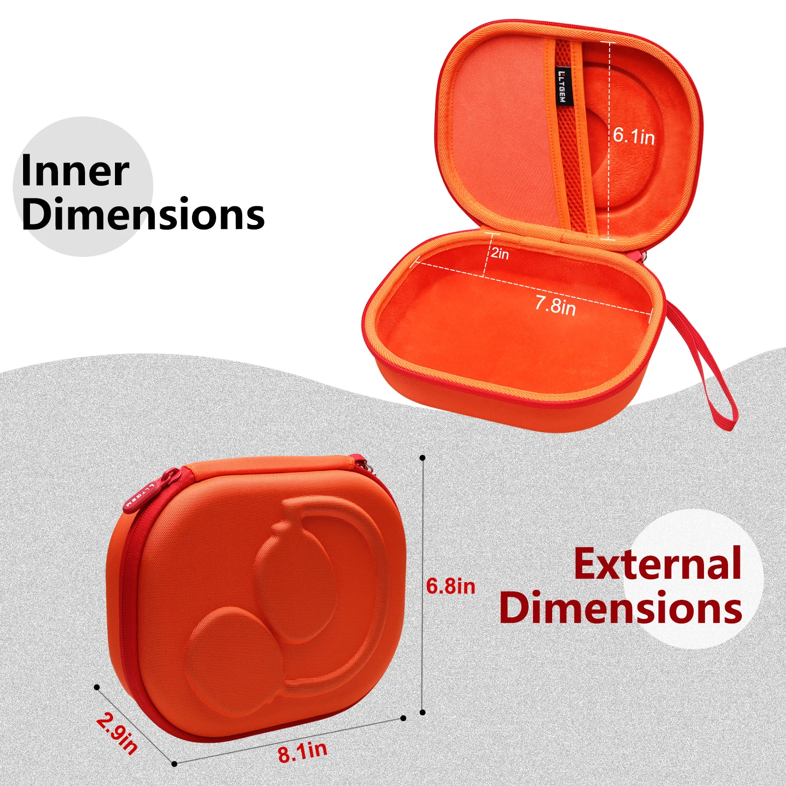 Ltgem Carry Hard Case Voor Jbl Live 660nc/460nc/650bt Series En Jbl Tune 500bt/570bt/510bt Series En Andere Soorten Hoofdtelefoons