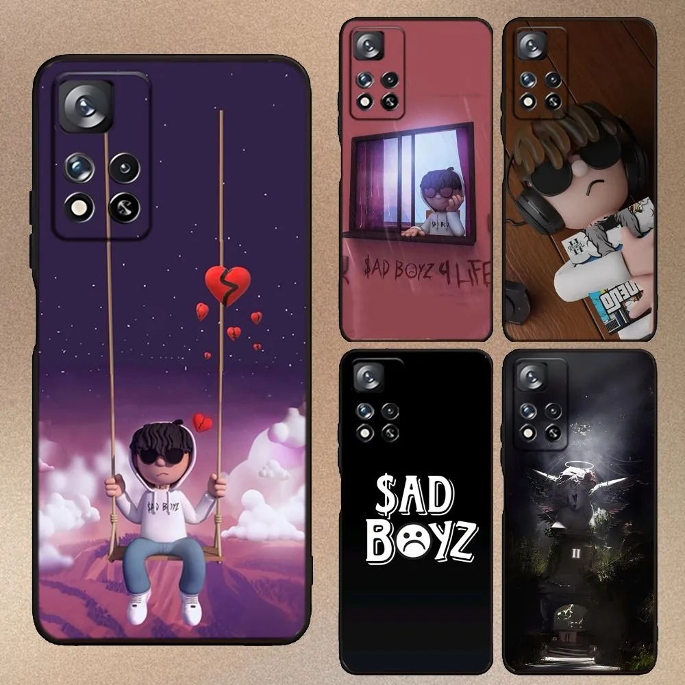 

Rapper Junior H Sad Boyz Phone Case For Samsung Galaxy A73,A91,A53,A52,A32,A73,A13,A21,A34,A71,A31,A22,A20 Black Cover