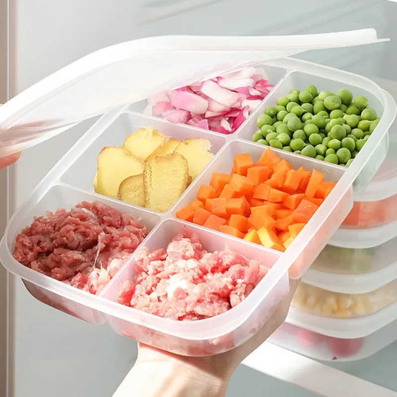 

Food Storage Fresh-keeping Box with Lid Fruit Vegetable Storage Containers Sealed Box Kitchen Refrigerator Meat Food Organizer