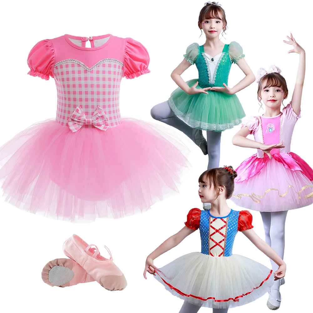 

Boutique Girls Princess Ballet Tutu Skirt Birthday Party Snow White Cinderella Costume Pink Blue DanceWear Summer Tulle Dresses