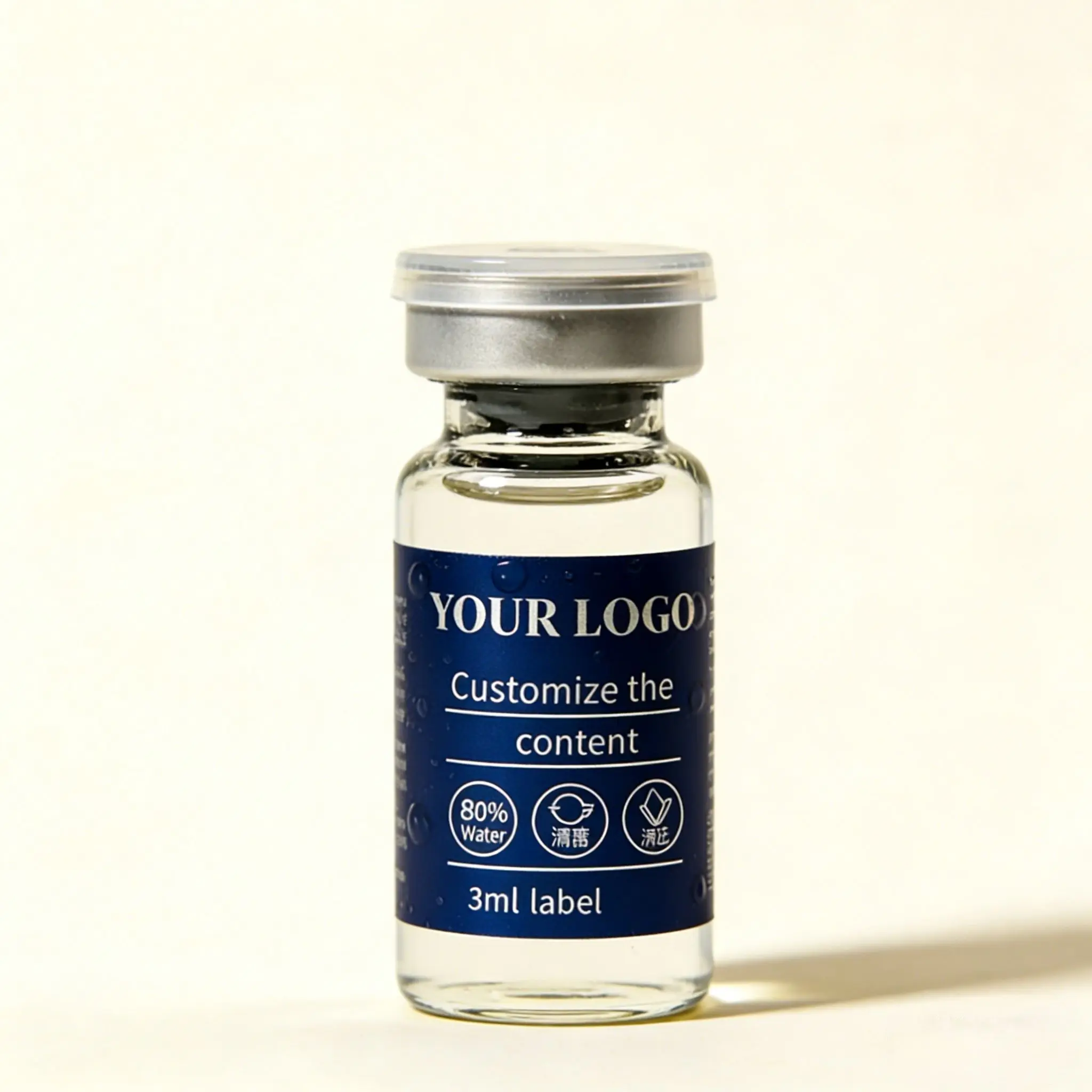 

3ml 10ml 20ml Custom Waterproof Vinyl Labels,Adhesive Stickers for Essential Oil Peptide Glass Vials