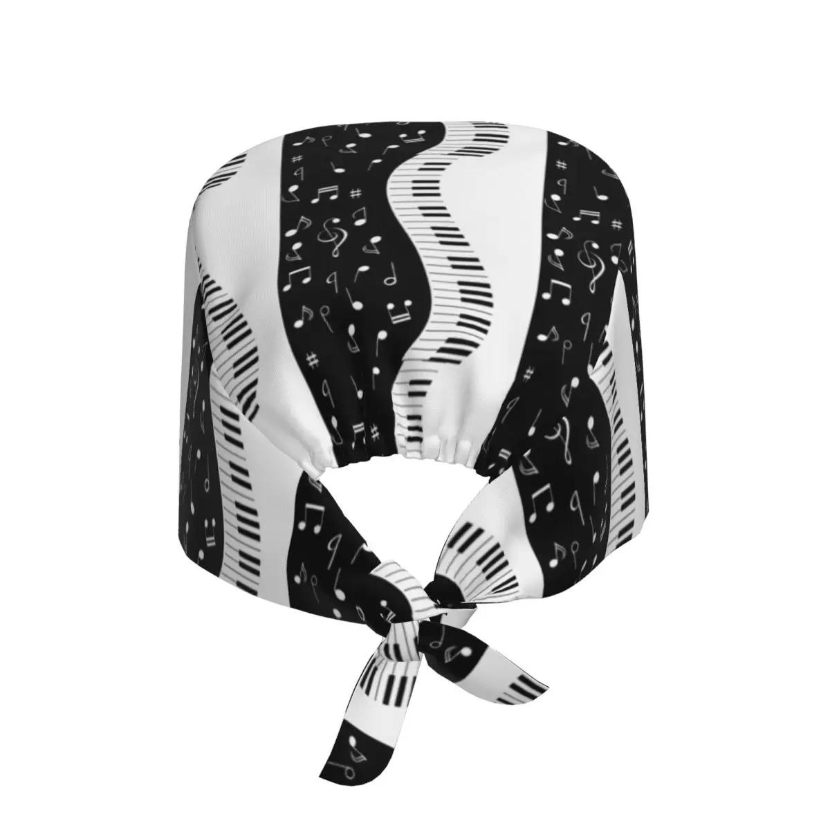 Abstract Piano Keys With Musical Notes9 Scrub Hat Doctor Working Surgical Cap Men Women Adjustable Nursing Caps for Dentist - view 4