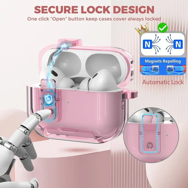 Shockproof Clear Case for AirPods 5 2026 New Wireless Bluetooth Earphone Case For AirPods Pro 3 4 5 Automatic Switch Case Cover