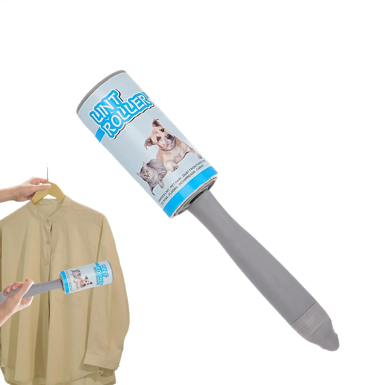 

Sticky Lint Remover Roller Lint Removal Brush With Storage Compartment Household Fabric Cleaning Accessories For Car Interior