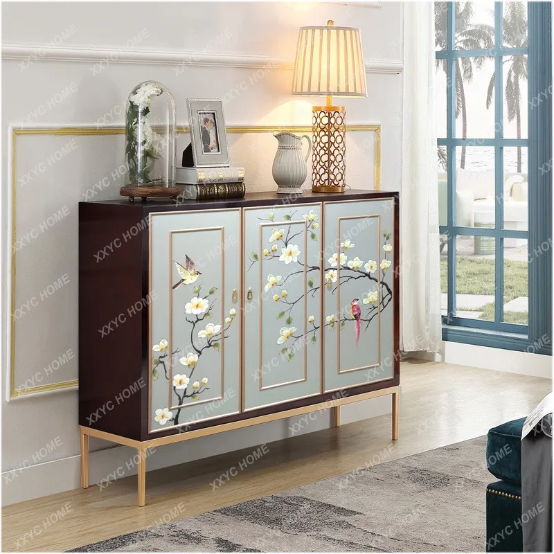 XI Style Shoe Cabinet  Waterproof Luxury Storage Salon Shoe Rack Space Saving House Armoire Furniture