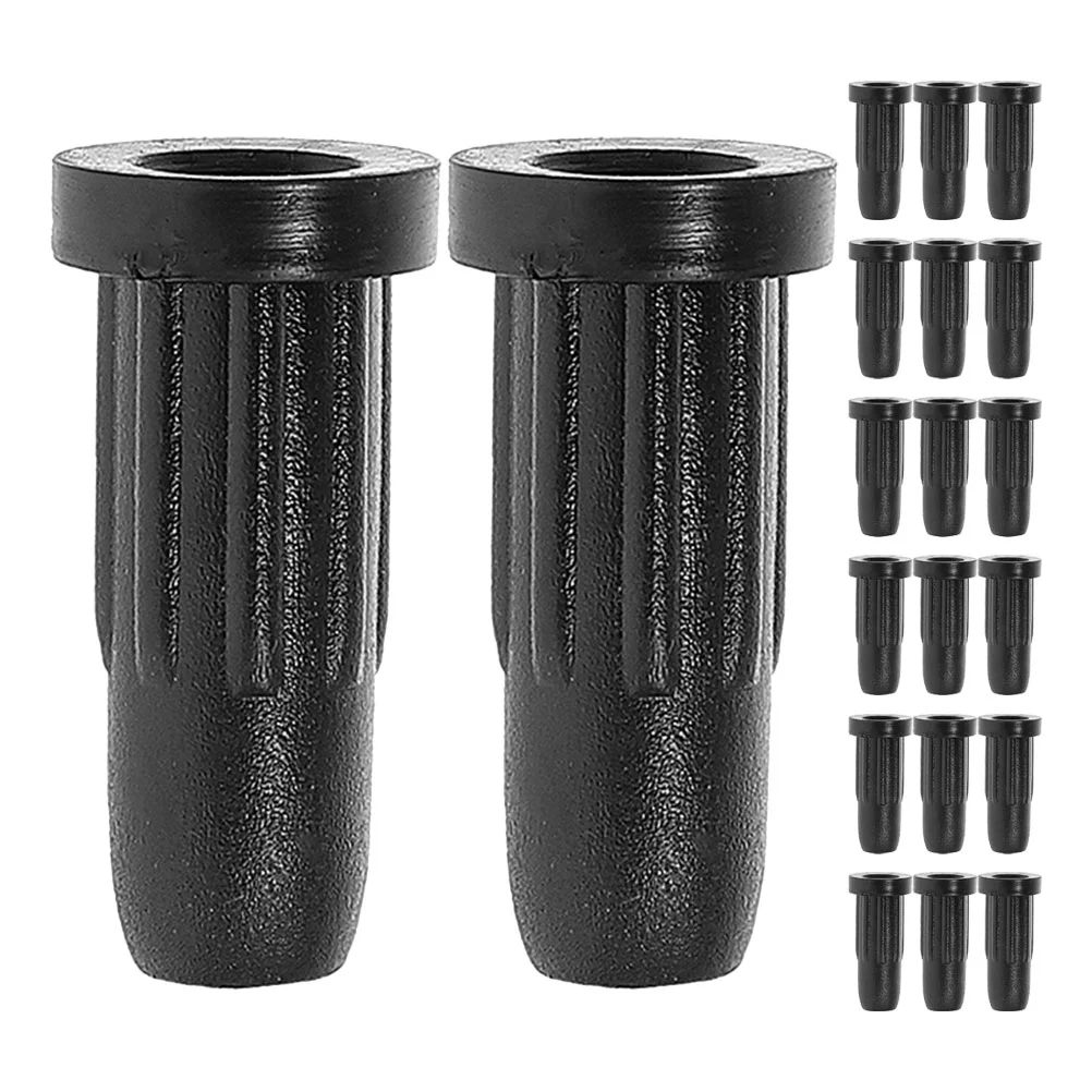 20 Pcs Caster Rubber Sleeve Swivel Socket Mounting for Chair Leg Furniture Protector