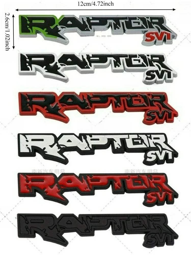 AliExpress NONE High-quality Modification 3D Metal Car Stickers F 150 SVT RAPTOR Scratch Cover DIY Decorative Car Accessories