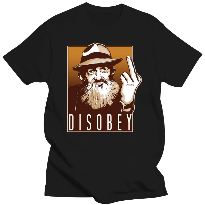 New Popcorn Sutton Of Disobey Long Men's Short Sleeved Standard T Shirt Men Women Black TEE Shirt For Youth Middle-age The Elder