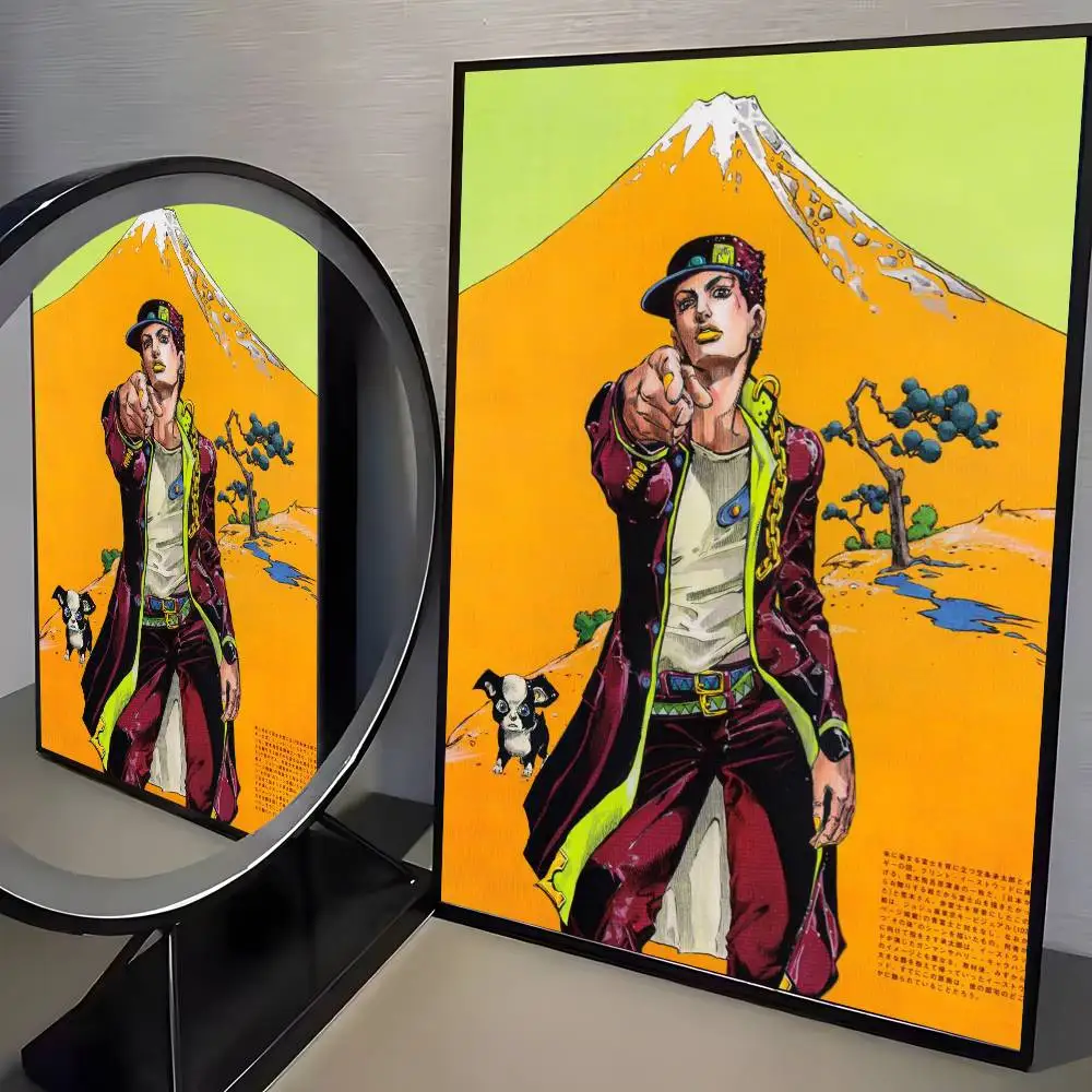 Anime JoJos Bizarre Adventure Retro-Poster, Kunst auf HD-Leinwand, hochwertiges ästhetisches Druckpapier, Wandkunst für Wohnzimmer, Heimdekoration – Detail 12
