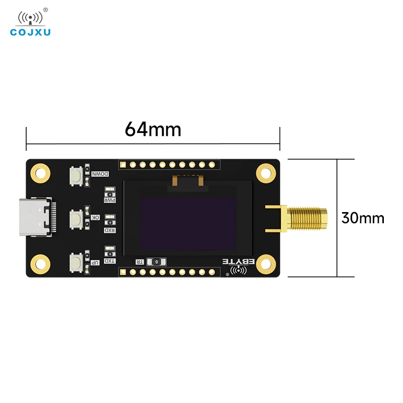 LoRa Test Kit OLED Screen COJXU E22-400MBL-SC with E22-400M22S LoRa Module Offline Test Board Long Range RF Transceiver