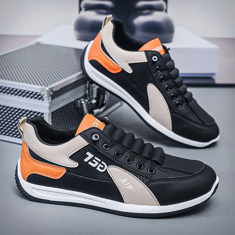 

Кроссовки мужские сетчатые для бега и ходьбы, легкие повседневные удобные дышащие, плоская подошва, спортивная обувь