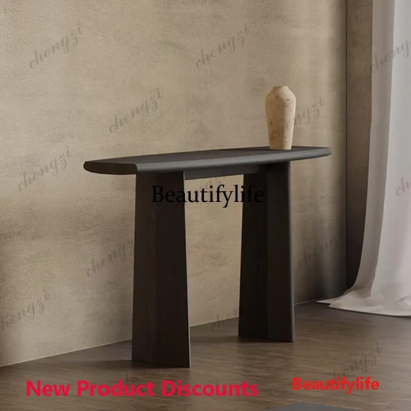M45 Solid wood entrance table Extremely narrow entrance table B & B hotel aisle entrance case
