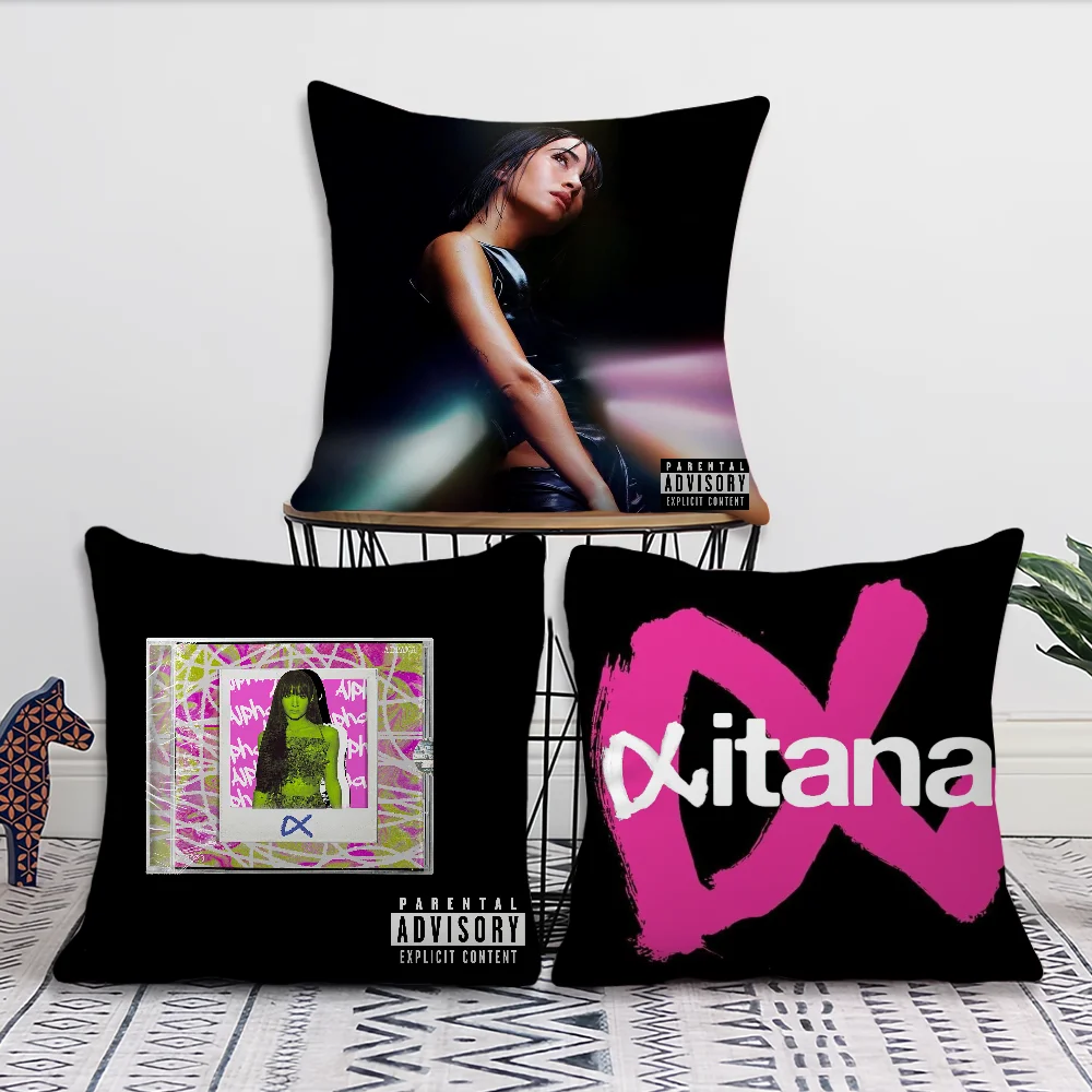 Singer Pillow Case Fan Style Square Home A-Aitana A-AlphaDecor Cushion Cover Design Printed