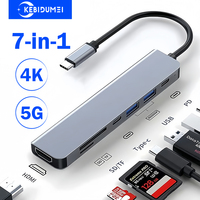 7-in-1 USB C HUB USB C Docking Station Type C to 4K 30Hz HDMI Adapter 5Gbps High Speed USB C Splitter For Samsung Laptop Macbook