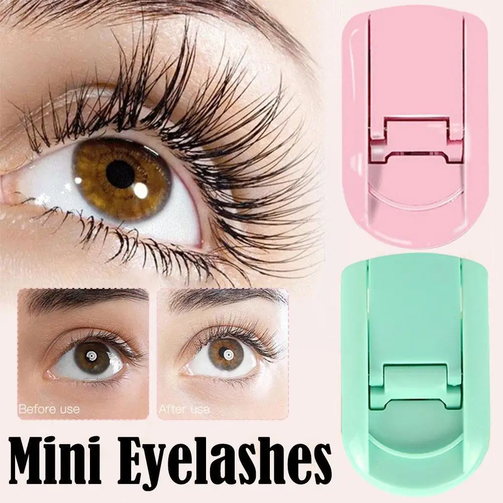 Mini Eyelash Curler Professional Multicolor Folding Makeup Auxiliary Cosmetic Curling Beauty Clip Eyelashes Eyelash Tools F V2h3