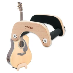 Portable Guitar Stand Wooden/Bamboo Stands Adjustable Spacing 2 Sizes for Acoustic/Classical Guitar, Guitar Accessories