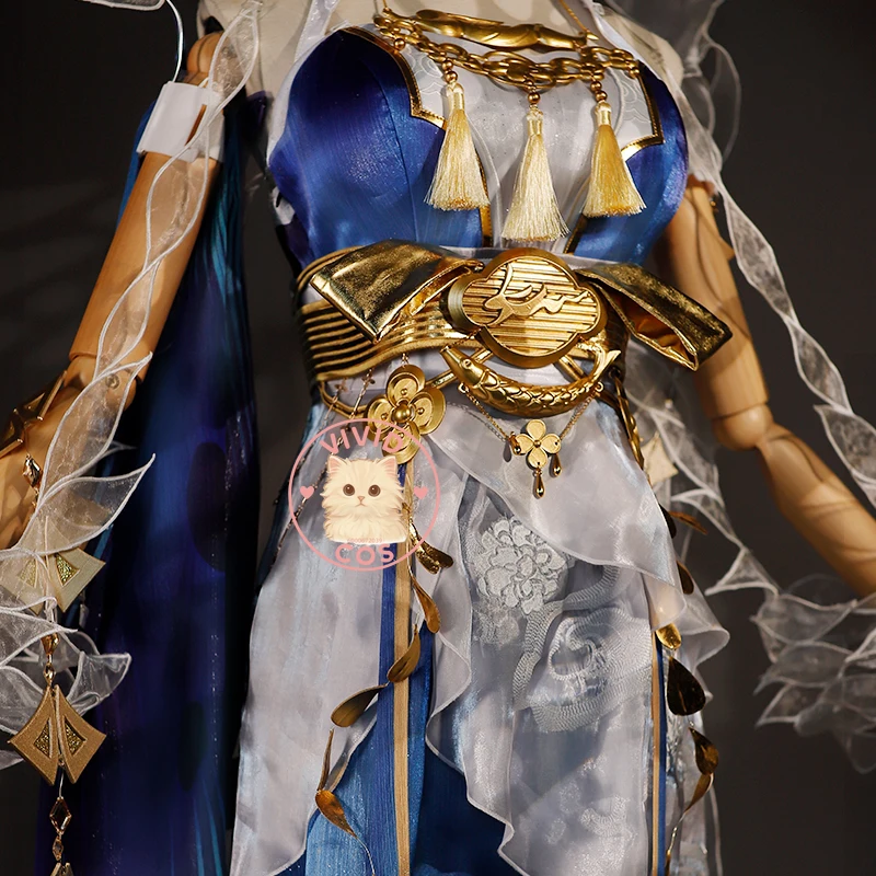 Popular Game Honor of Kings Chang E Cosplay Highly Restored Role-play Costume Pretty Dress Full Set for Women Comic Con Suit