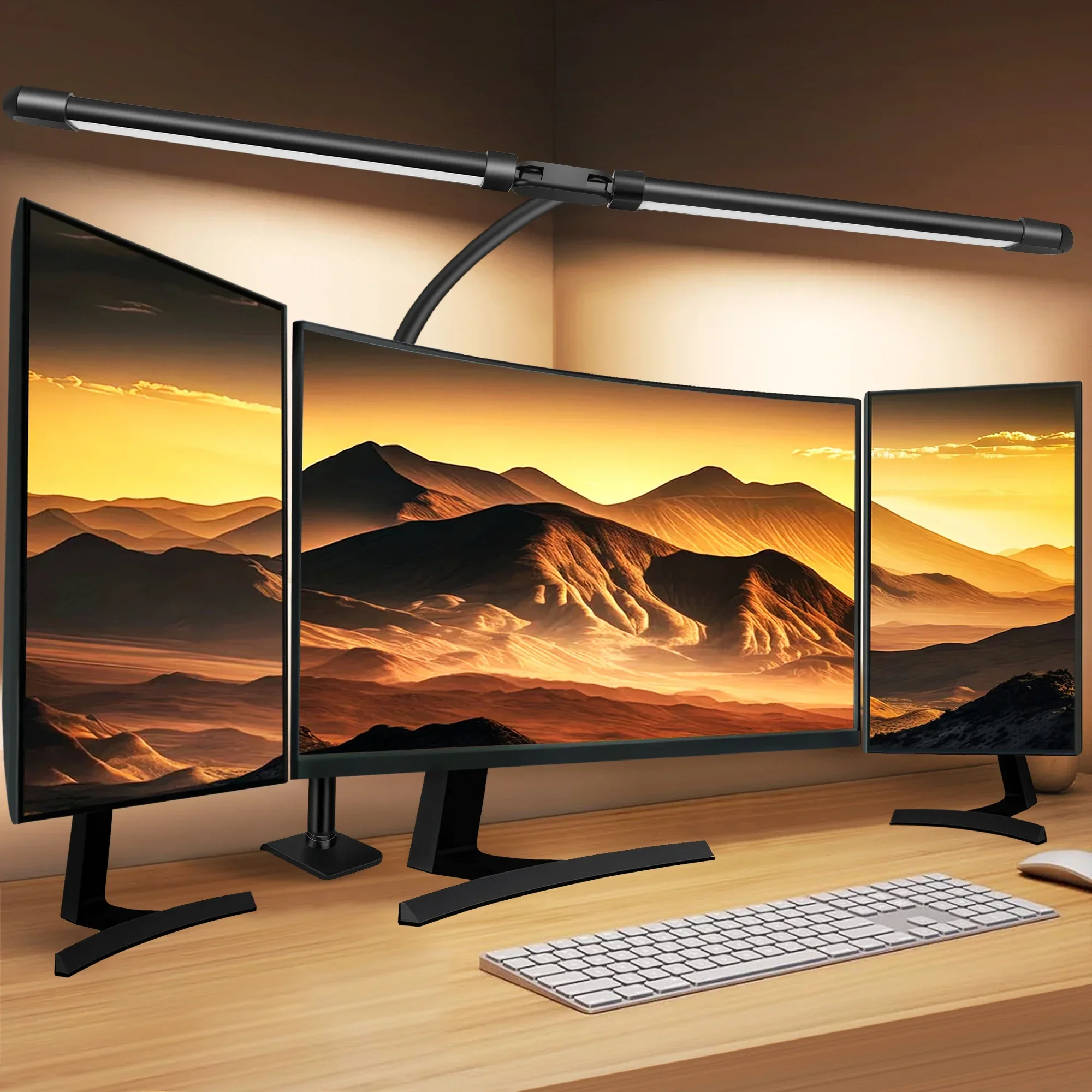 

Double Head LED Clip Desk Lamp Architect Table Lamp for Office Lighting 3 Color and 10 Dimmable Eye Protect Desk lamps Quran