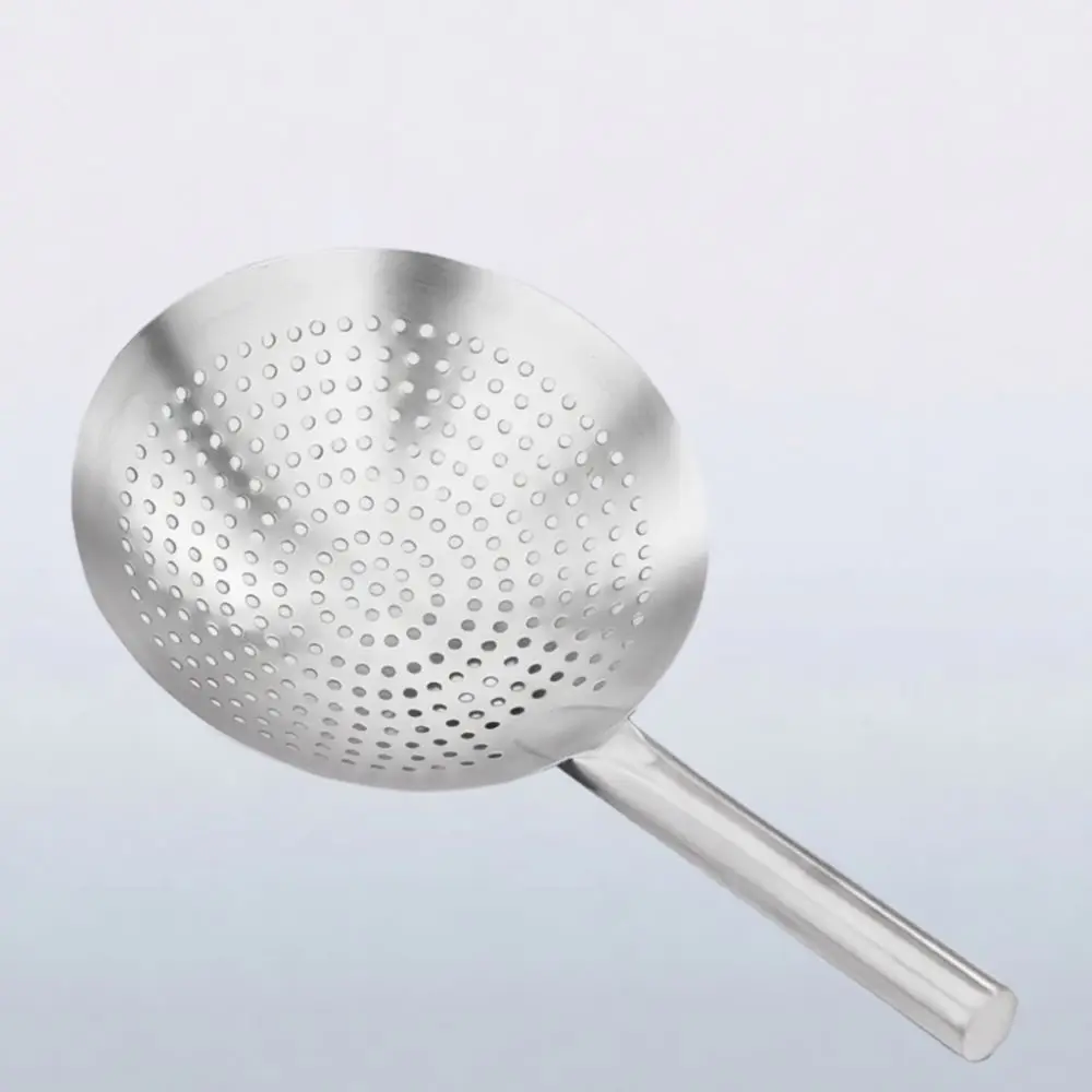 Professional Kitchen Strainer 304 Stainless Steel Mesh Colander Long Handle Skimmer For Hot Pot Boiling And Frying Use