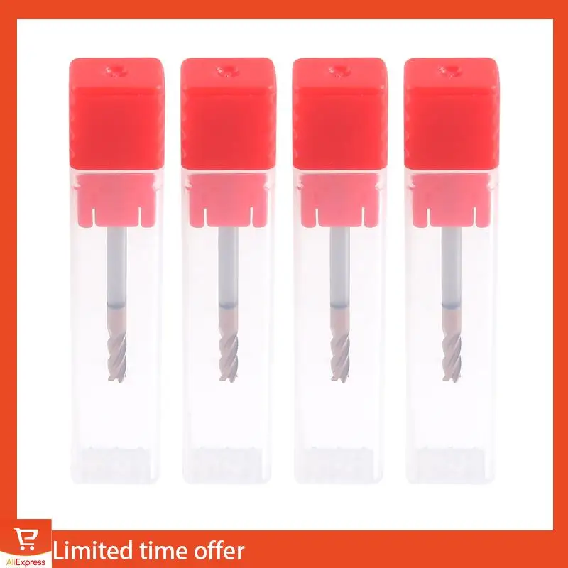 Fresh 5PCS 3Mm Solid Carbide Endmills Endmill D3X8XD4X50L 4Flute Side Milling Slotting Profiling Face Mill Standard Length