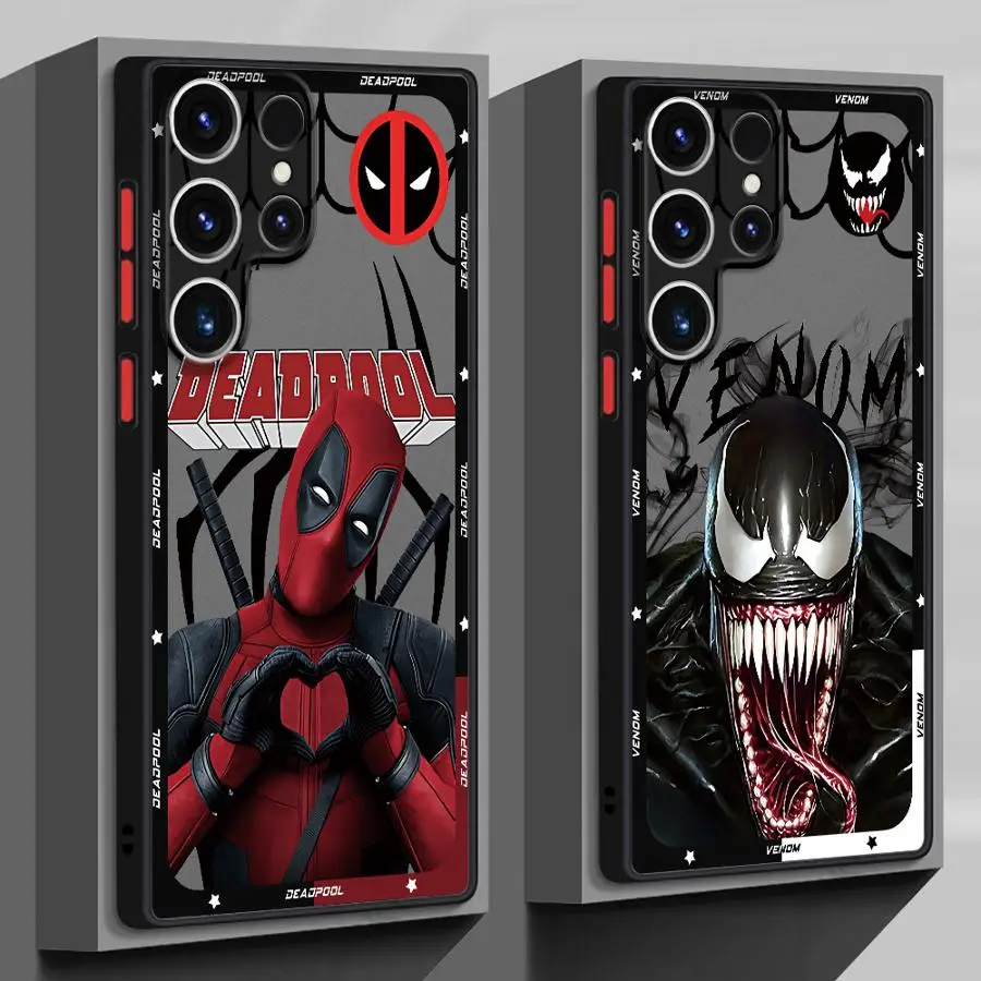 Marvel Hero Cool Funda Back Phone Cover Case for Samsung Galaxy S23 FE S26 S20 FE S22 Note 20 Ultra 10+ S21 S24 Plus S25 Ultra 