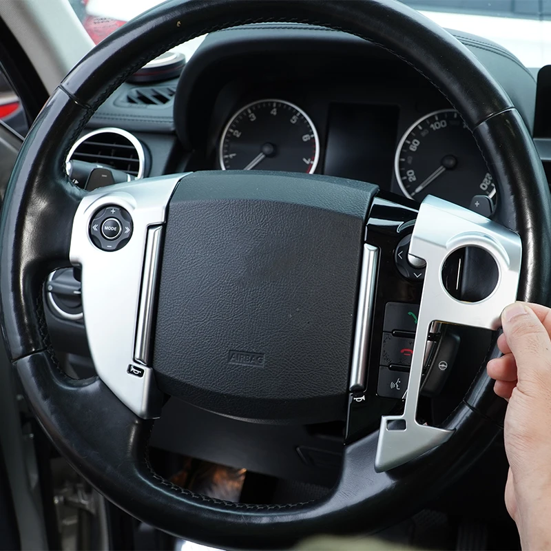 

Для Land Rover Freelander 2 2013-2015 ABS черная/Серебристая Кнопка рулевого колеса автомобиля декоративная рамка наклейка автомобильные аксессуары