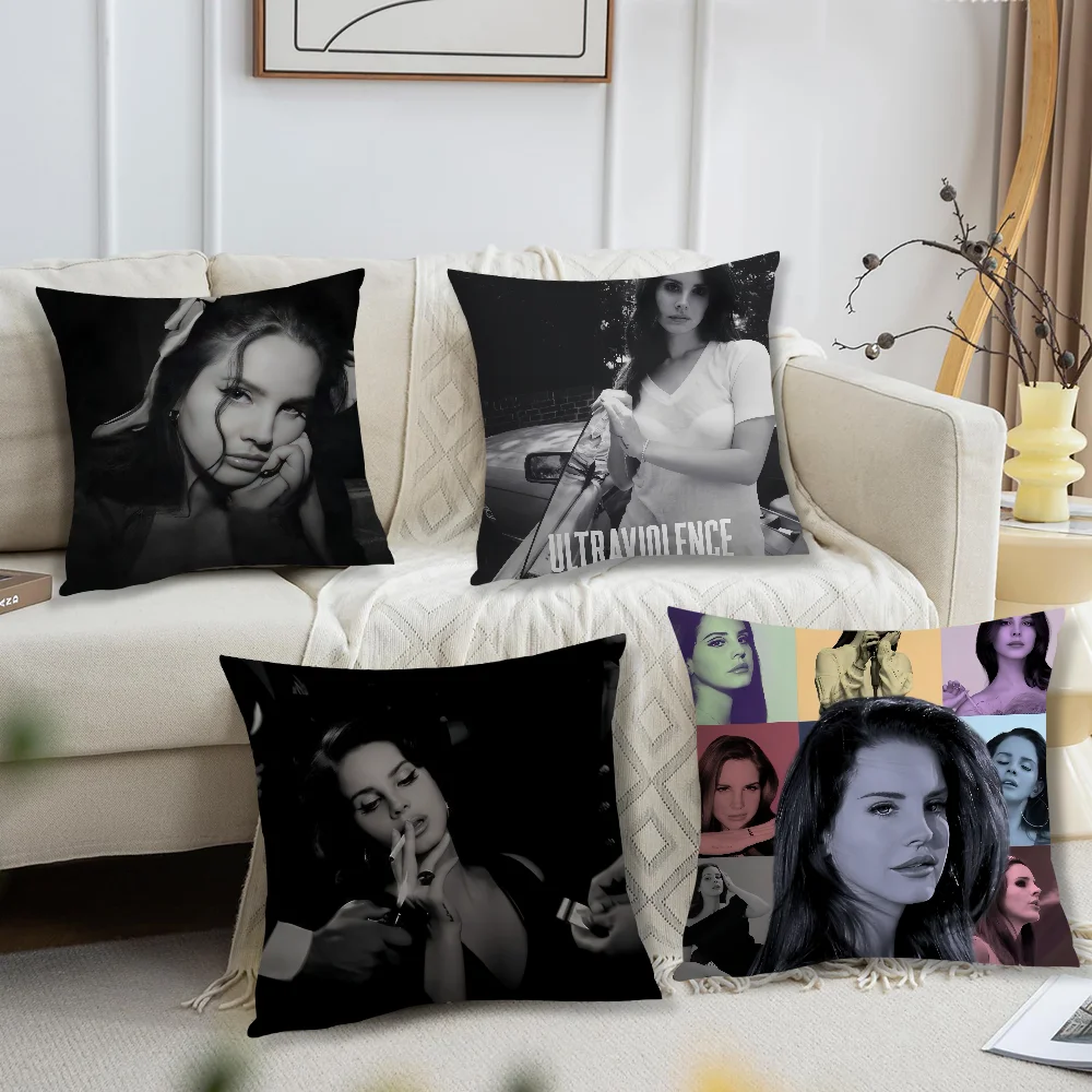 

Singer L-Lana D-Del R-Rey Tough Ultraviolence For Bedroom Car Coffee Shop Room Soft and Living Room Sofa Decorative Pillow Case