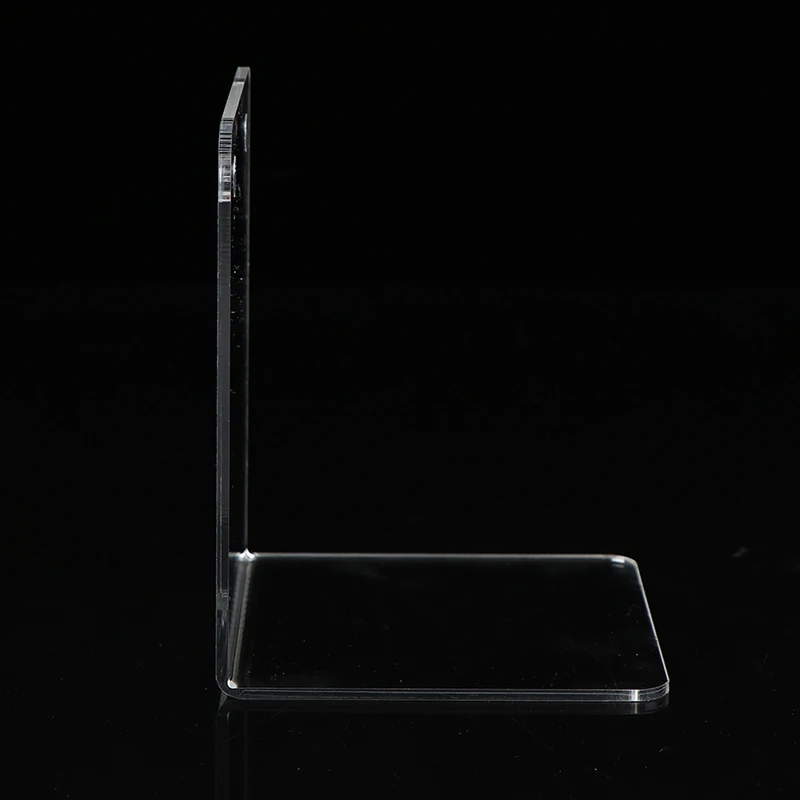 Transparent Acrylic Bookends Stand Bookshelf Desktop Decorative Storage Rack Bookend Book Holder School Stationery