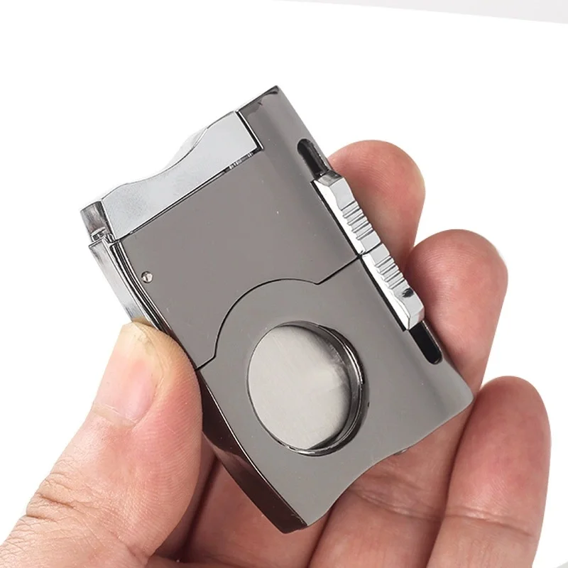

Cigar Cutter Guillotine with Cigar Punch Hole Drill Opener Stainless Steel Tabacco Cutting Cigar Accessories Tool Cool Gadgets
