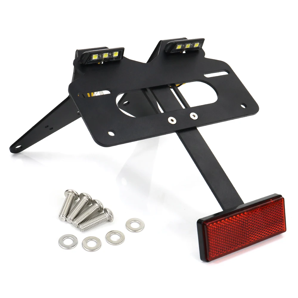 Rear Tail Tidy Fender Eliminator Kit Fit For Yamaha TMAX 530 2012 2013 2014 2015 2016 License Number Plate Holder Bracket view 3
