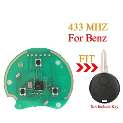 jingyuqin Remote Key Circuit Board  433Mhz For  Mercedes Benz Smart Fortwo Forfour Roadster City Coupe Crossblade Cabrio Roadste