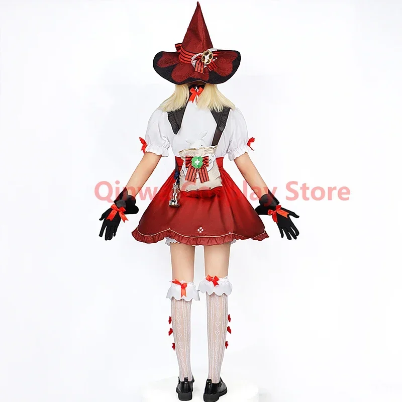 Genshin Impact Klee new skin Cosplay Costume Uniform Jacquard Fabric Anime Chinese Style Halloween Costumes for Women Game