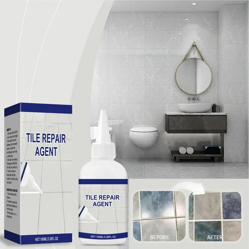 Tile Grout Repair White Quick Drying White Construction Adhesive Grout Repair 100ml Grout Sealer Tile Tile Grout And Caulking